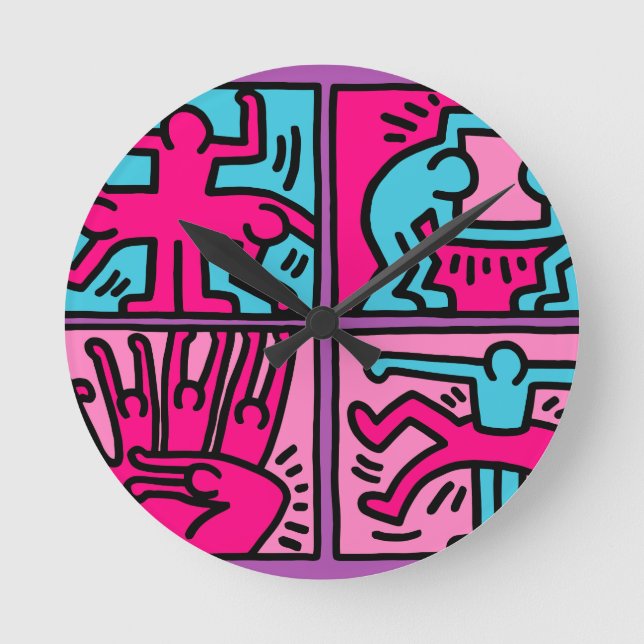 pop art round clock (Front)