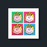 Pop Art Sally | Mod for You Pattern Canvas Print<br><div class="desc">Take a look at this super cute design featuring Sally in a fun pop art pattern.</div>