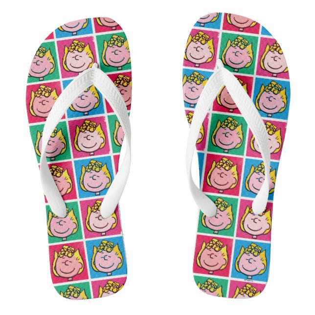 Pop Art Sally | Mod for You Pattern Flip Flops (Footbed)