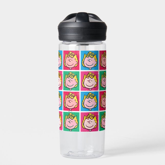Pop Art Sally | Mod for You Pattern Water Bottle (Front)