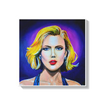 Pop Art Scarlett Johansson Portrait