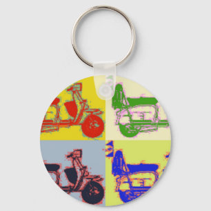 POP ART SCOOTER KEYCHAIN
