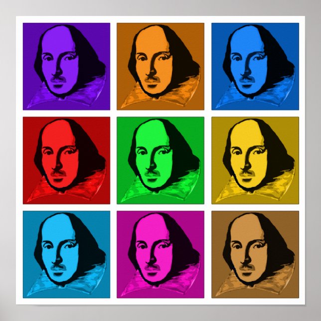 Pop Art Shakespeare Poster (Front)