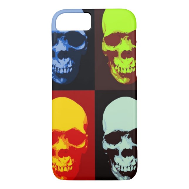 Pop Art Skull iPhone 7 Case (Back)