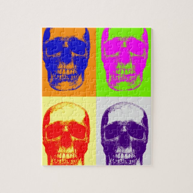 Pop Art Skull Jigsaw Puzzle (Vertical)