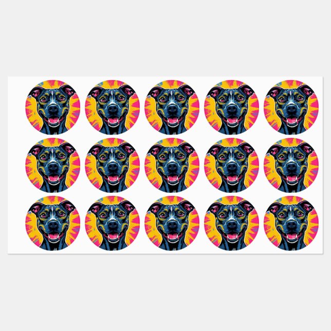 Pop Art Smile – The Power of a Happy Dog (Sheet)