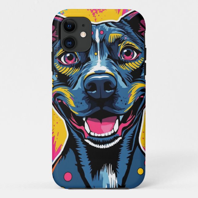 Pop Art Smile – The Power of a Happy Dog Case-Mate iPhone Case (Back)