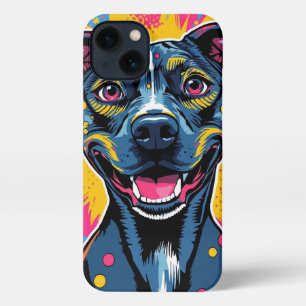 Pop Art Smile – The Power of a Happy Dog iPhone 13 Case