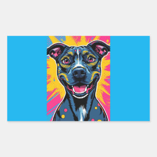 Pop Art Smile – The Power of a Happy Dog Sticker