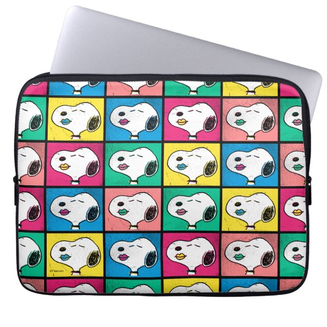 Pop Art Snoopy Lips | Mod for You Pattern Laptop Sleeve (Front)