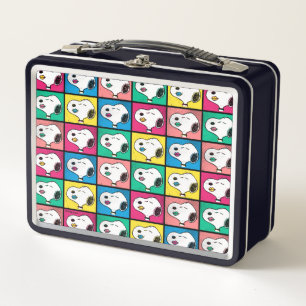 Pop Art Snoopy Lips   Mod for You Pattern Metal Lunch Box