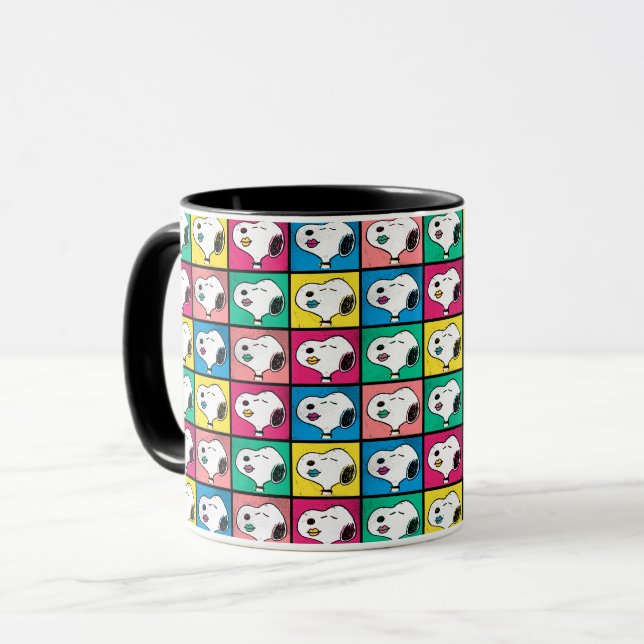 Pop Art Snoopy Lips | Mod for You Pattern Mug (Front Left)