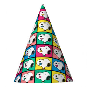 Pop Art Snoopy Lips   Mod for You Pattern Party Hat