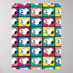 Pop Art Snoopy Lips   Mod for You Pattern Poster
