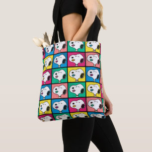 Pop Art Snoopy Lips   Mod for You Pattern Tote Bag