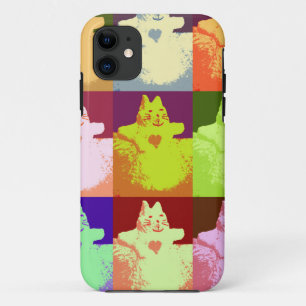 Pop Art Snow Kitty iPhone 11 Case
