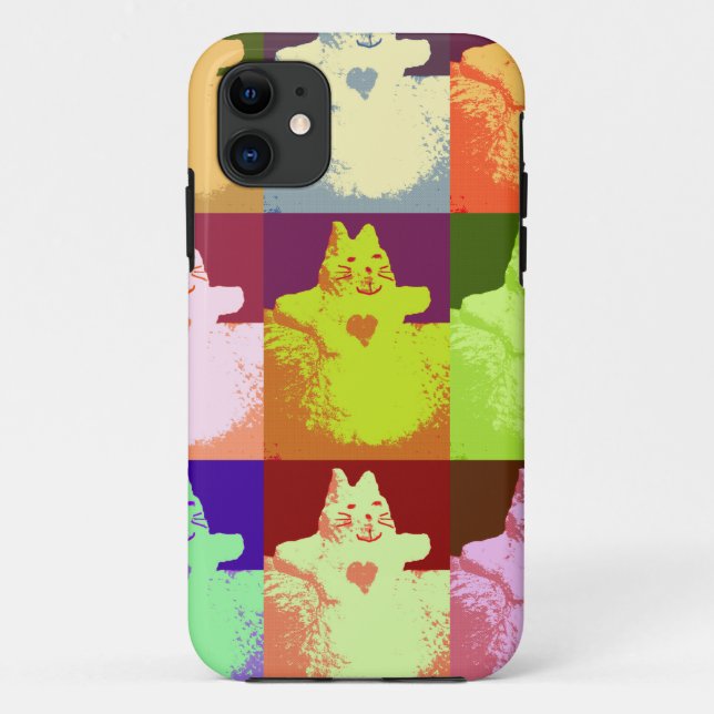 Pop Art Snow Kitty Case-Mate iPhone Case (Back)