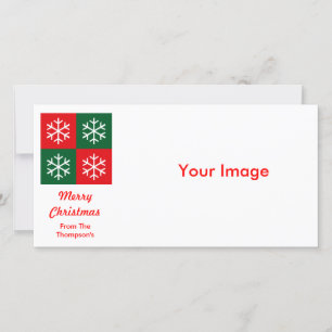 Pop Art Snowflakes Holiday Card