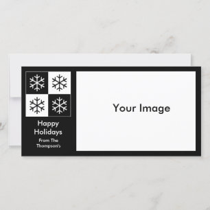 Pop Art Snowflakes Holiday Card