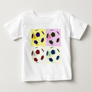Pop Art Soccer Balls Baby T-Shirt
