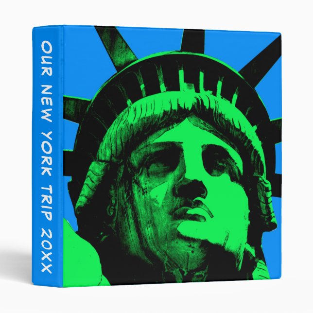 Pop Art Statue of Liberty | Add Your Text Binder (Front/Spine)
