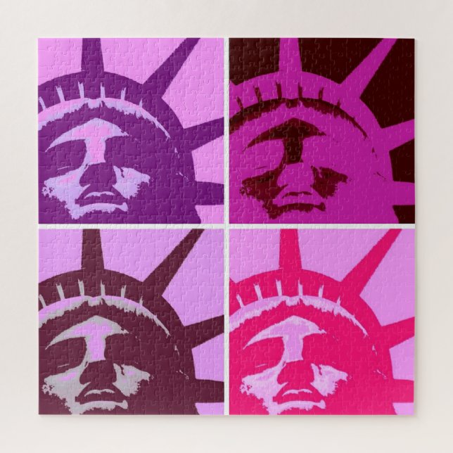 Pop Art Statue of Liberty Jigsaw Puzzle (Vertical)