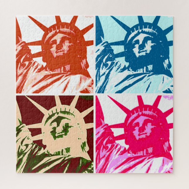 Pop Art Statue of Liberty Jigsaw Puzzle (Vertical)