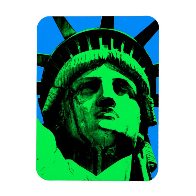 Pop Art Statue of Liberty Magnet (Vertical)