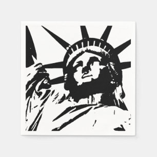 Pop Art Statue of Liberty Napkin