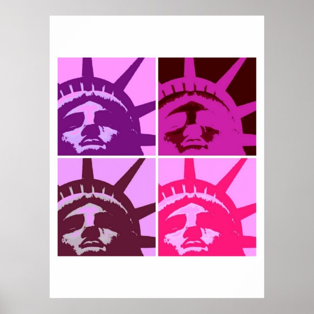 Pop Art Statue of Liberty  Poster (Front)