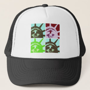 Pop Art Statue of Liberty Trucker Hat