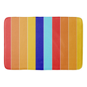 Pop Art Stripes Bermuda  Bath Mat