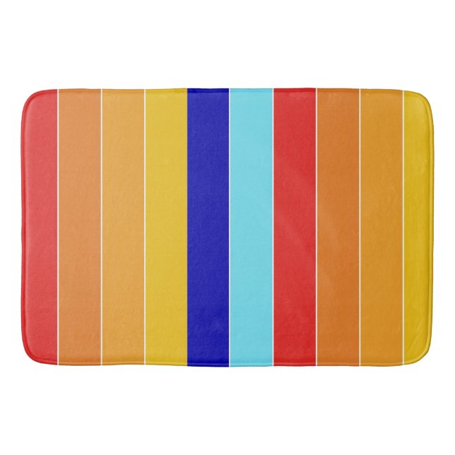 Pop Art Stripes Bermuda  Bath Mat (Front)