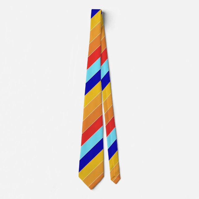 Pop Art Stripes Bermuda  Tie (Front)