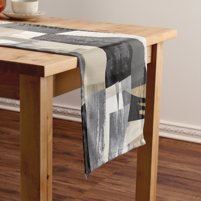 Pop art style,  abstract geometric pattern 1 short table runner (In Situ)
