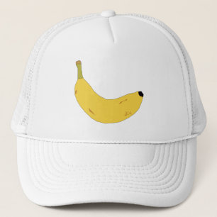 POP ART STYLE BANANA DESIGN TRUCKER HAT
