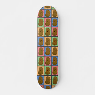 Pop Art Style Potato  Skateboard