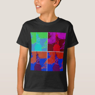 Pop Art Style Statue of Liberty T-Shirt