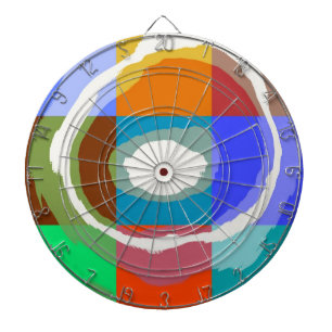 Pop art Swirl abstract 2 Dartboard