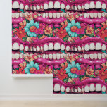 Pop Art Teeth Flower Smile Dental Clinic Decor Wallpaper<br><div class="desc">Pop Art Teeth Flower Smile Dental Clinic Decor On Colourful Background. Solutions for the interior decor.</div>