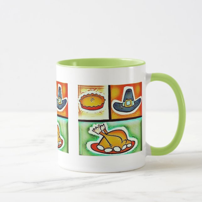 Pop Art Thanksgiving Dinner Mug (Right)