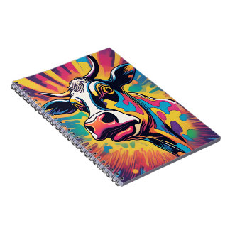 Pop Art: The Colorful Cow Notebook