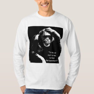 Pop Art Thinking Monkey Men's Long Sleeve T-Shirt