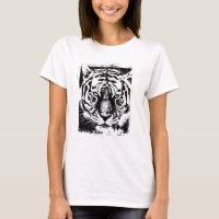 Pop Art Tiger Head Trendy Elegant Modern Template