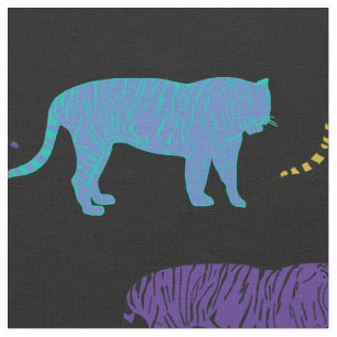Pop Art Tigers Fabric