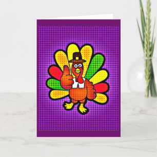 Pop Art Tom Turkey Holiday Card