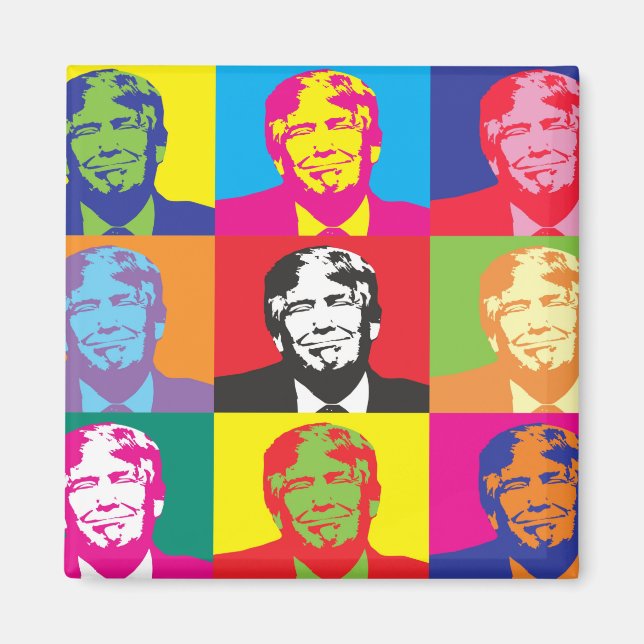 Pop Art Trump Magnet (Front)