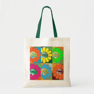 Pop-Art Turtle Tote Bag