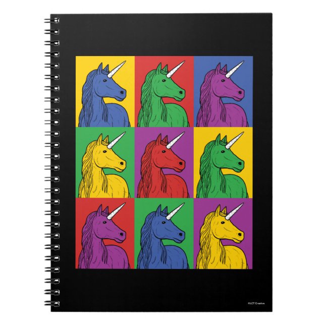 Pop Art Unicorn Notebook (Front)