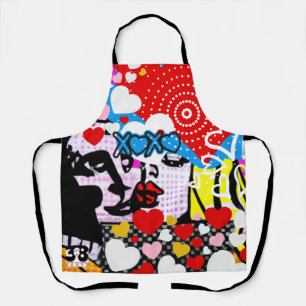 Pop Art Valentine Apron